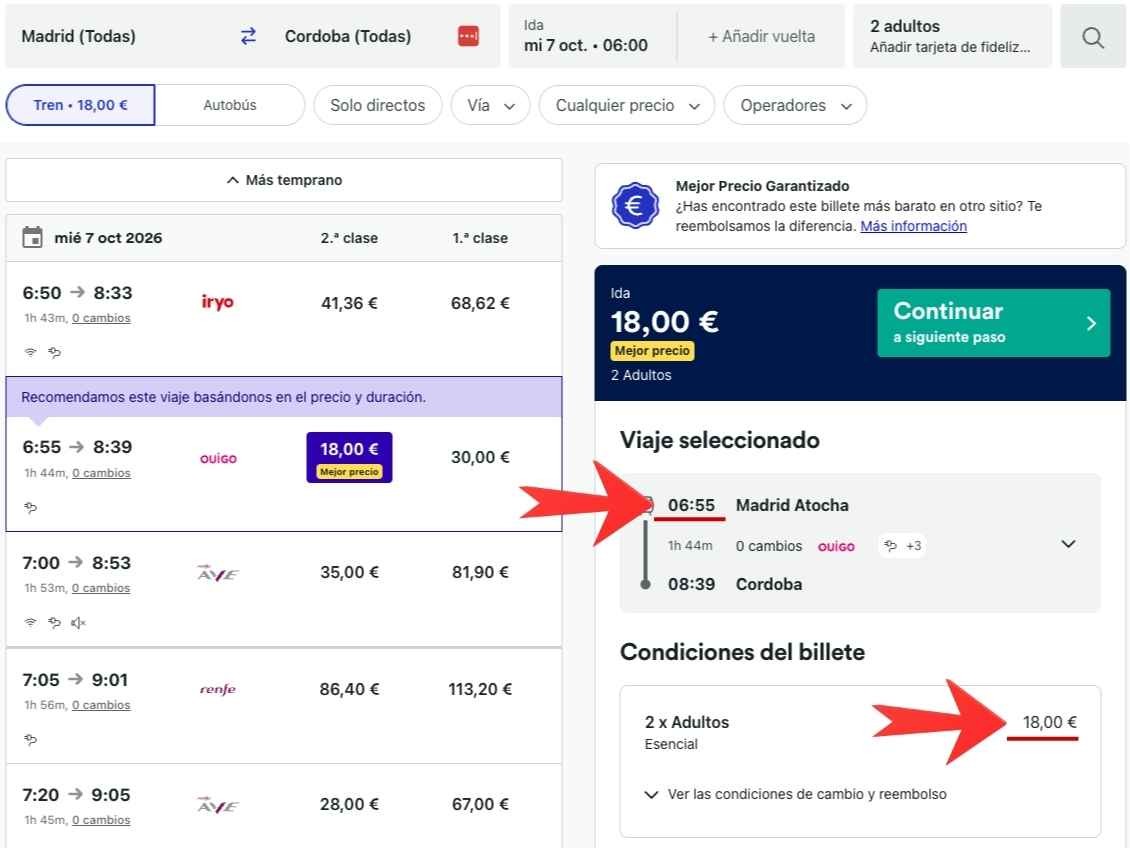 Passagem de trem de Madrid para Córdoba por € 9